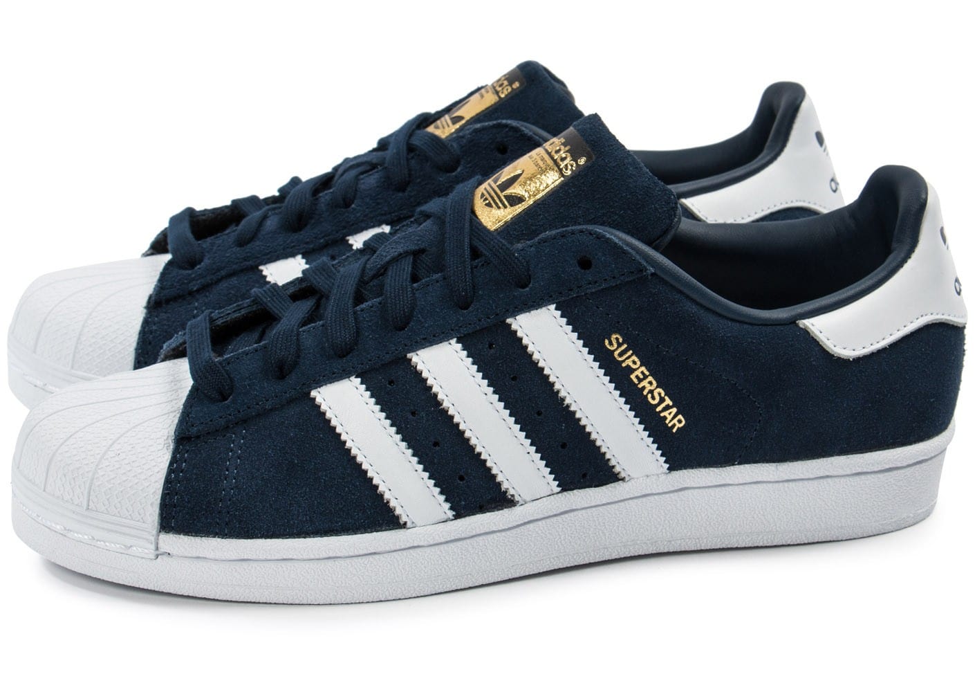 superstar en daim bleu